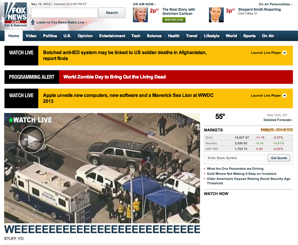 Was FoxNews.com Hacked?